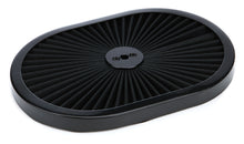 Cargar imagen en el visor de la galería, 12in Super Flow Oval Air Cleaner Black