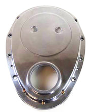 Cargar imagen en el visor de la galería, 2-Pc Timing Chain Cover SB Chevy Polished Alum