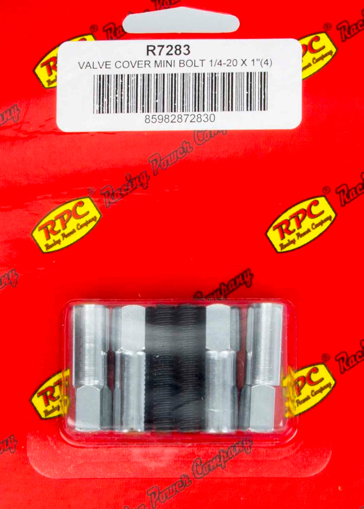 Chrome V/C Mini Bolt (4) 1 3/8in x 1/4-20 Thread