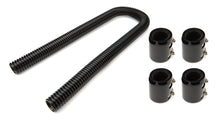 Load image into Gallery viewer, Black 48in Stainless Radiator Hose Kit