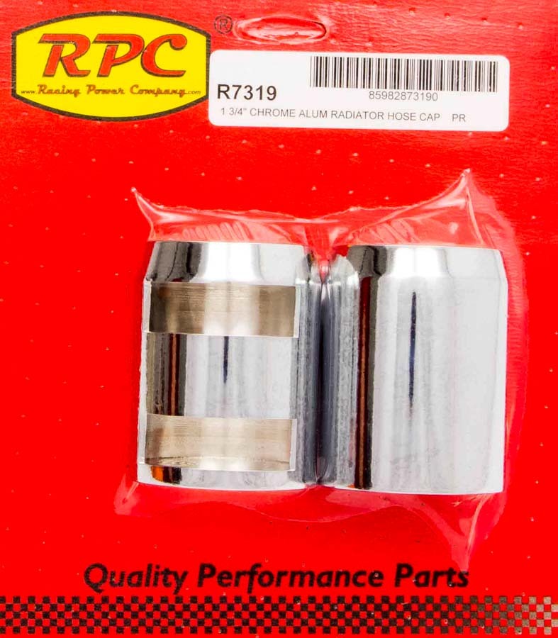 Chrome Radiator Hose End Pair