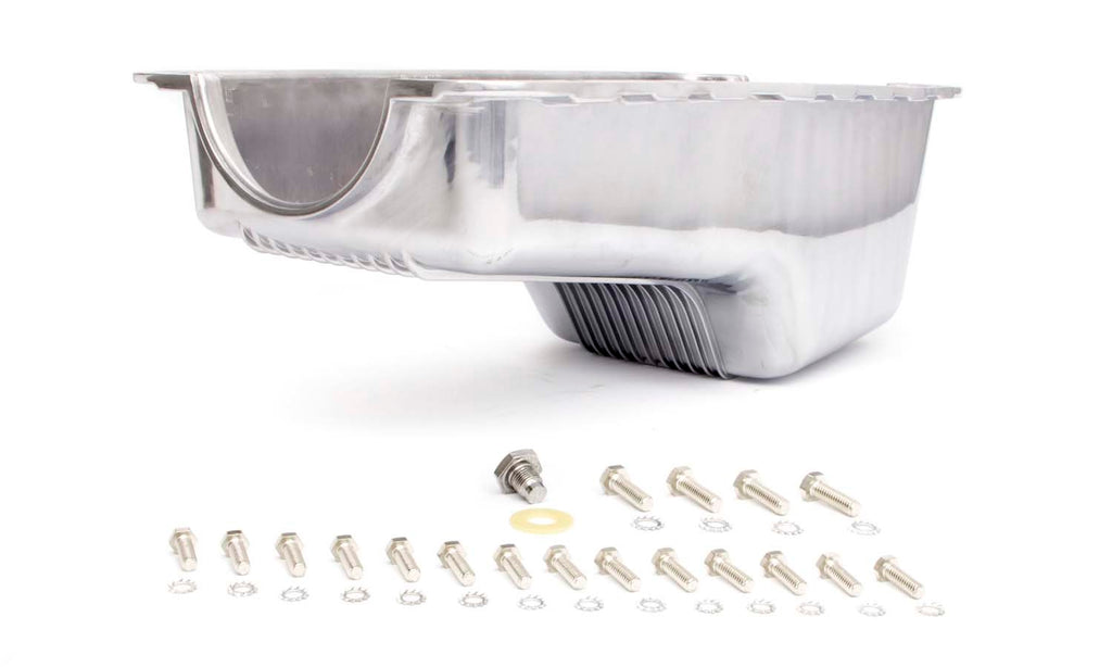 64-73 SBF Alum Stock Oil Pan Polished