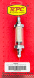 3/8in Chrome/Clear Fuel Filter