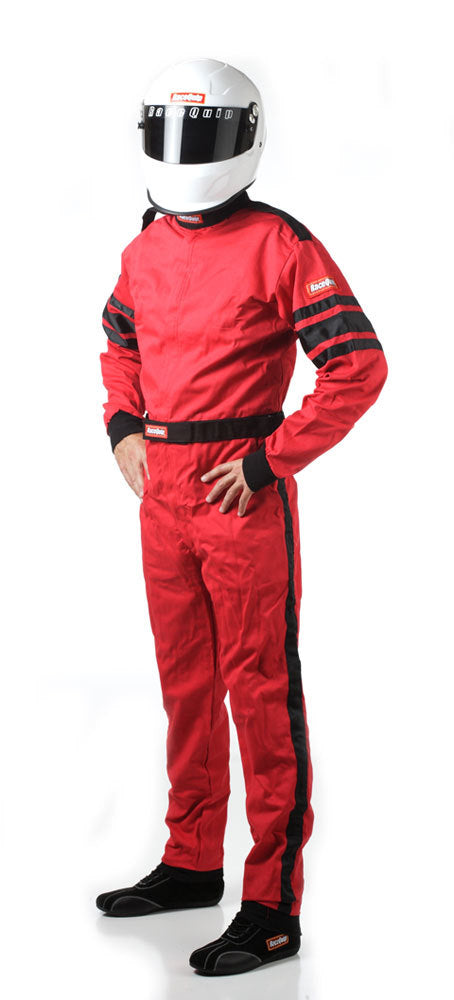 Racequip Red Suit Single Layer Small