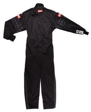 Cargar imagen en el visor de la galería, Racequip Black Suit Single Layer Kids XX-Small Black Trim