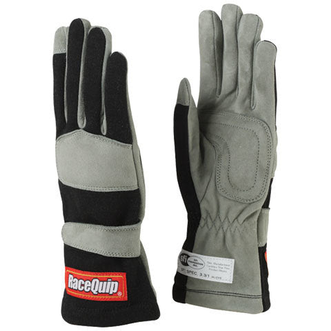 Racequip Gloves Single Layer Small Black SFI