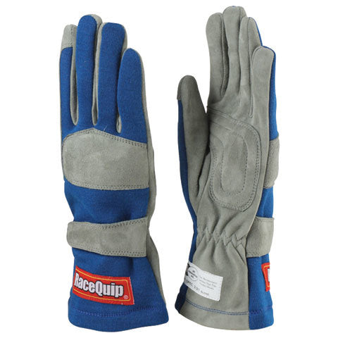 Racequip Gloves Single Layer Small Blue SFI