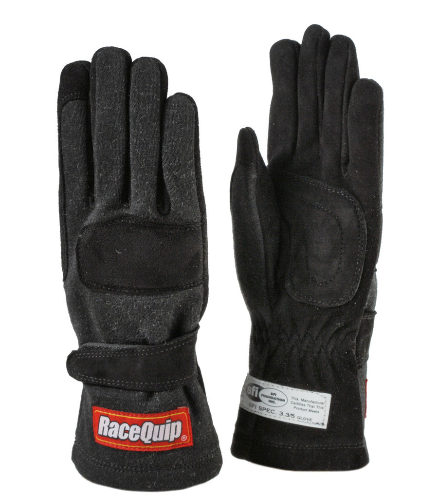 Racequip Glove Double layer Child Small Black SFI-5 Youth