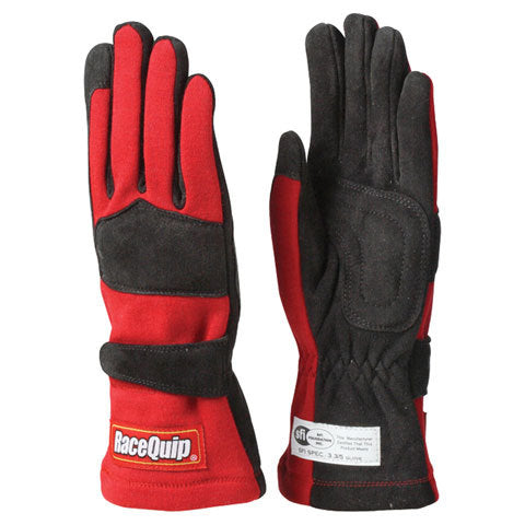 Racequip Gloves Double Layer Small Red SFI