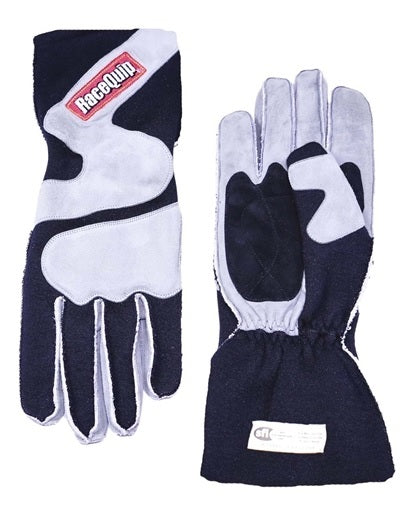 Gloves Outseam Black/ Gray Large SFI-5