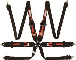 6pt Harness Camlock P/U Lap Black HNR FIA