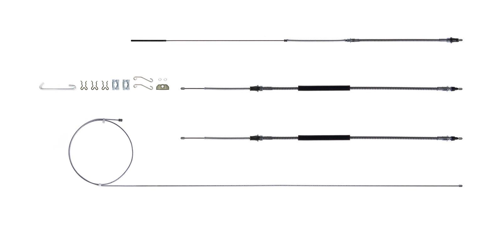 Right Stuff Detailing 68-72 Chevelle Brake Cable Set w/Hardware