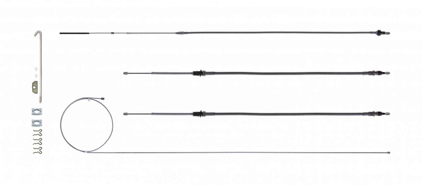 Right Stuff Detailing Brake Cable Set w/Hardwa re 68-69 Camaro