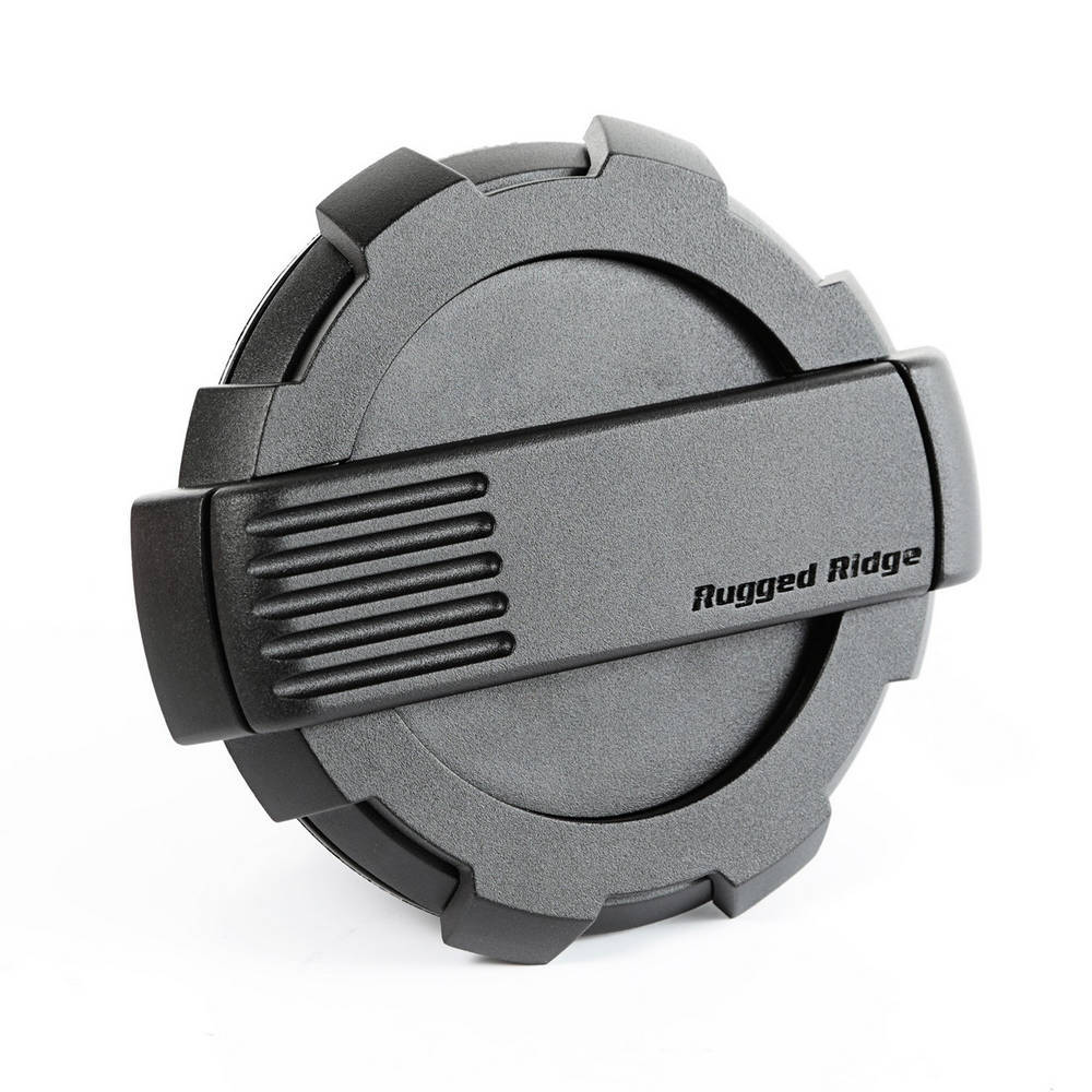 Rugged Ridge Elite Fuel Door Non-Lock Black 07-18 Jeep Wranglr