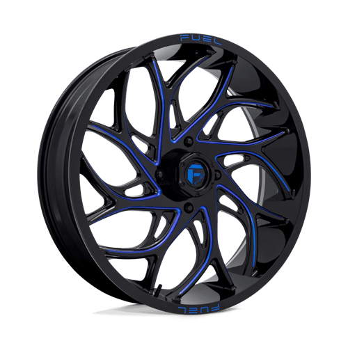 D778 24X7 4X156 G-BLK-MILL-BLU 13MM