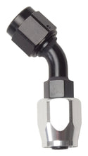 Load image into Gallery viewer, Russell #6 45 Deg Hose Fitting Black/Silver