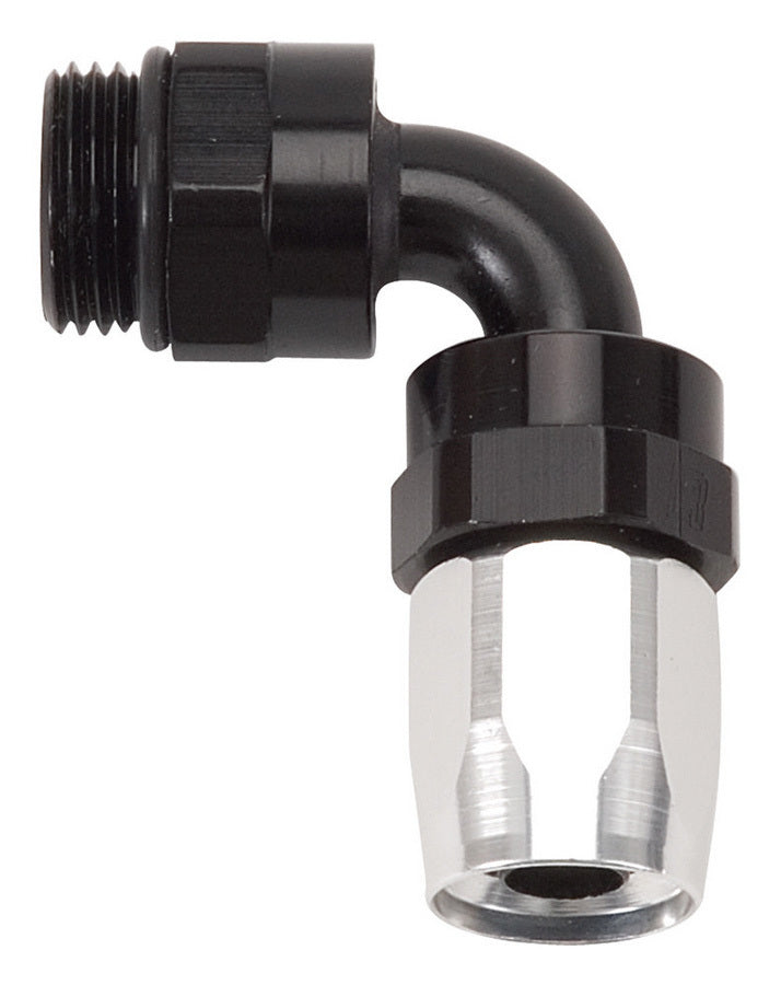 Russell #6 90 Deg Swivel Hose End to #6 Port Black