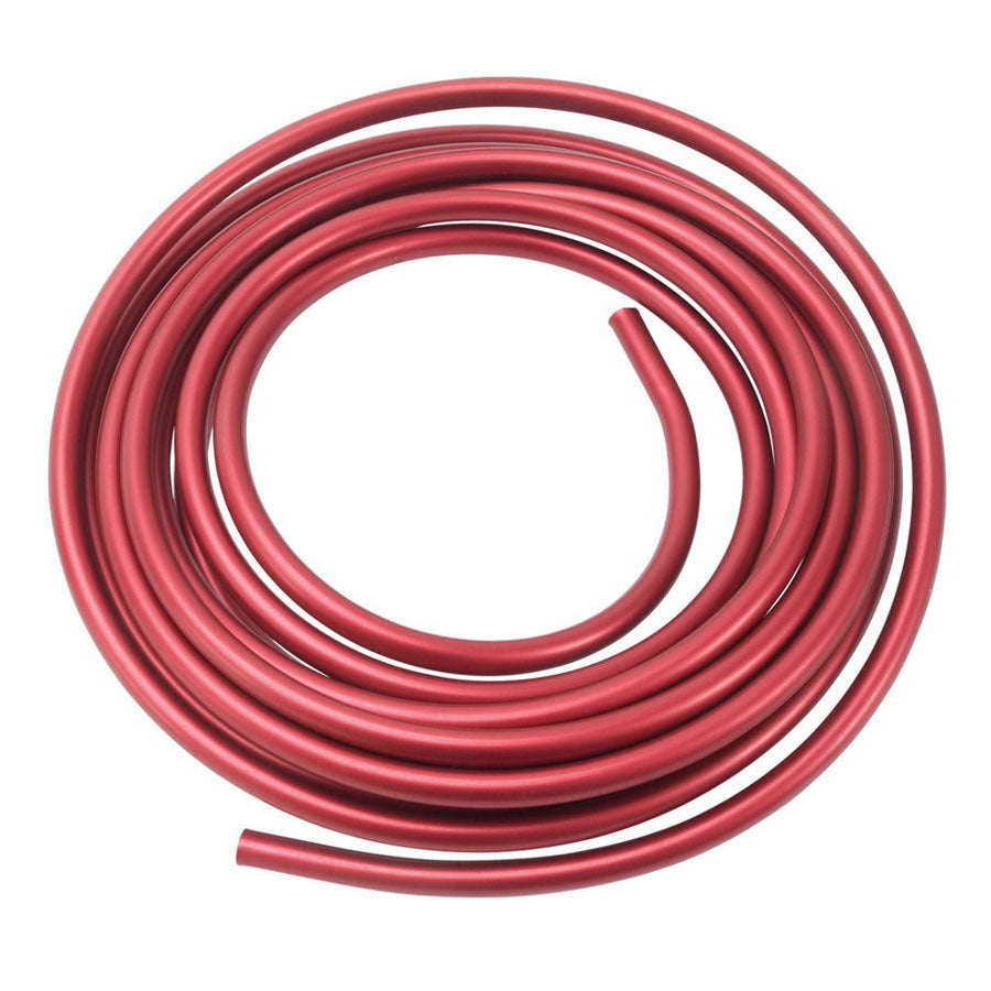 Russell3/8 Aluminum Fuel Line 25ft - Red Anodized