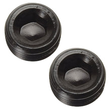 Cargar imagen en el visor de la galería, Tapón de tubo Russell 1/8 NPT con conector Allen, color negro