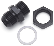 Cargar imagen en el visor de la galería, Straight Fuel Cell Bulkhead Fitting with PTFE Washer - Aluminum Black