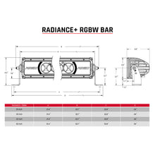 Cargar imagen en el visor de la galería, Radiance-Plus-RGBW_20-50-Inch_Line_Drawings-v01.jpg