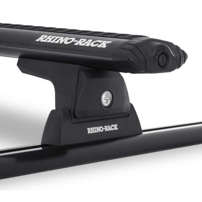 Rhino-Rack 18-21 Jeep Wrangler 4 Door SUV Heavy Duty RCL 2 Bar Backbone Roof Rack - Black