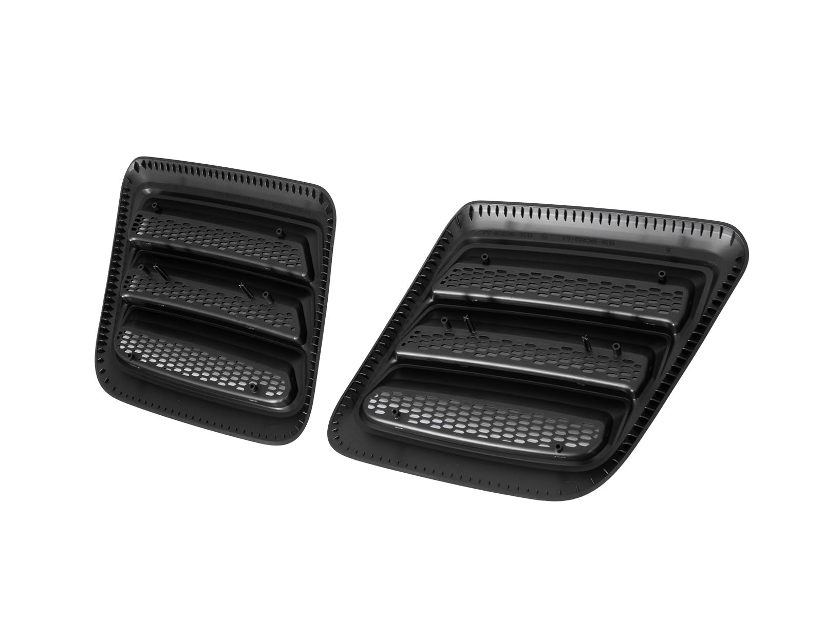 Roush 2018-2023 Mustang Hood Heat Extractors - Gloss Black