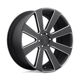 DUB S187 24X10 6X5.5 MT-BLK-MIL 20MM