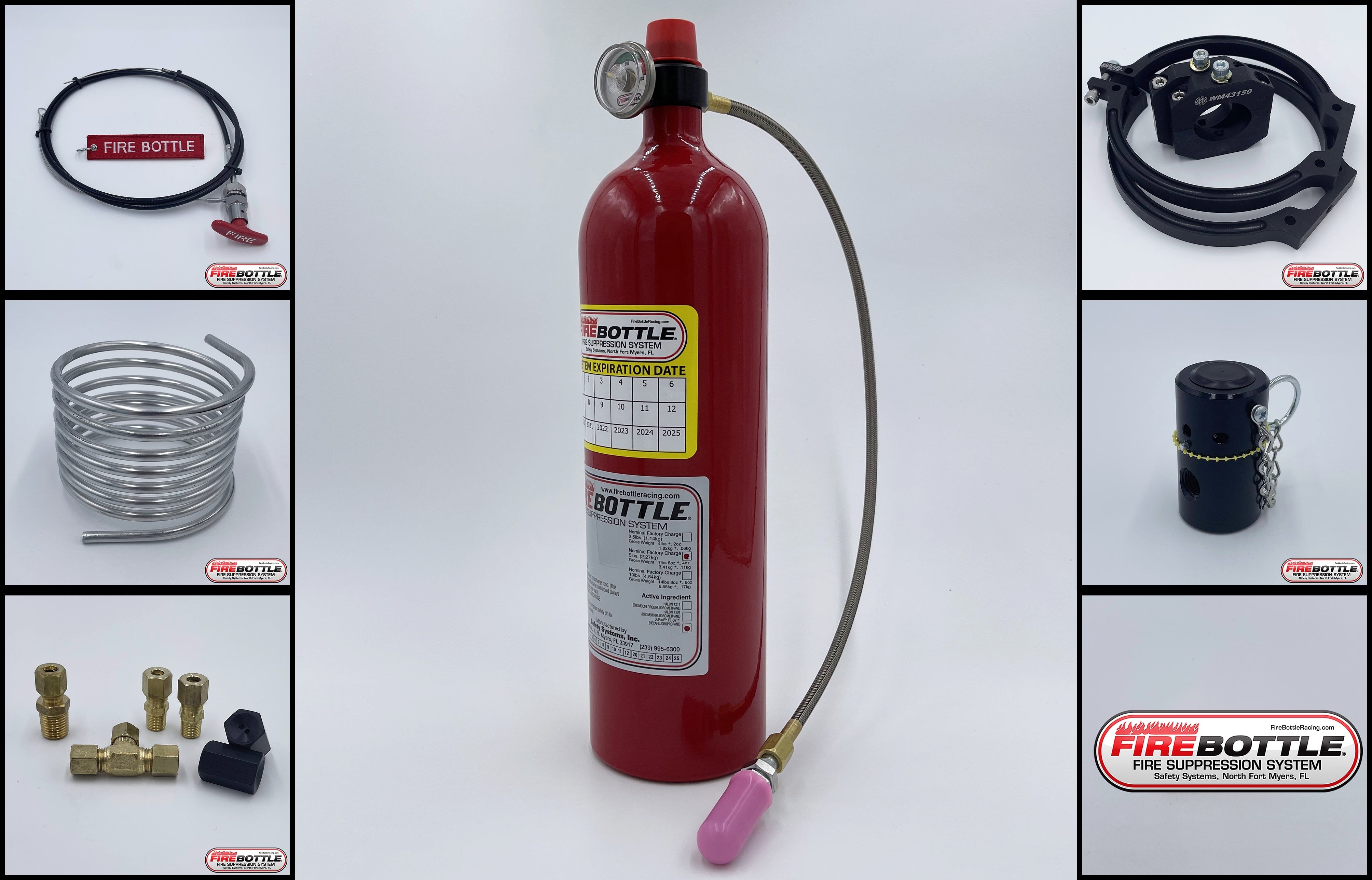 Fire Bottle Fire Suppresion System 5LB Sprint w/RB Mounts