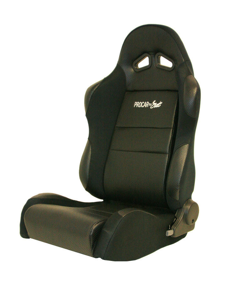 Scat Cranks Sportsman Racing Seat - Left - Black Vinyl/Vlour