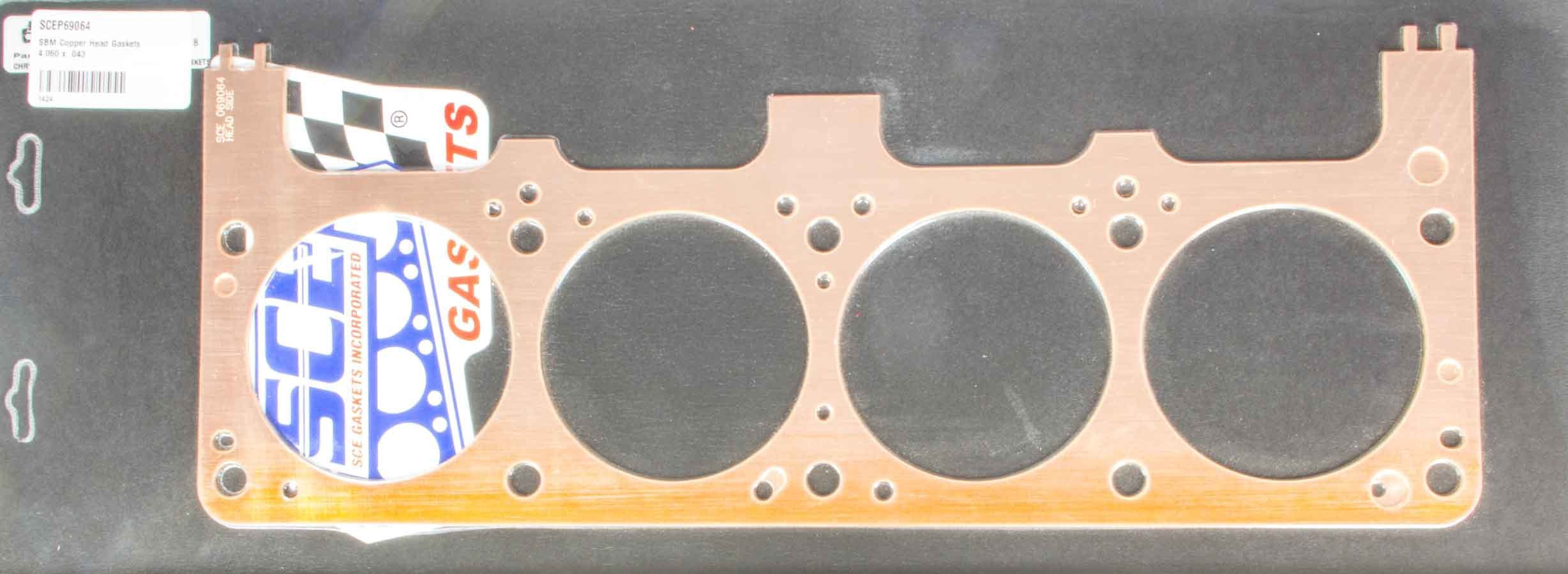 SCE Gaskets SBM Copper Head Gasket RH 4.060 x .043