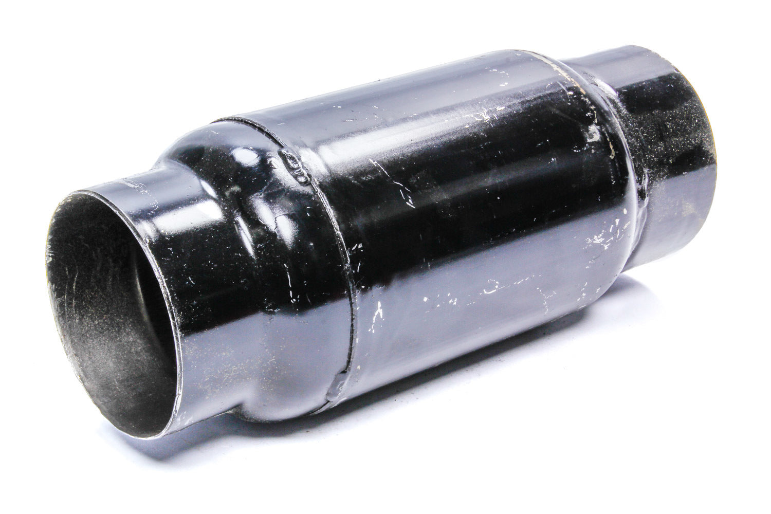 Schoenfeld Headers Anti-Reversion Muffler - 3.5in Inlet/Outlet, 4in Dia x 11in L — Each
