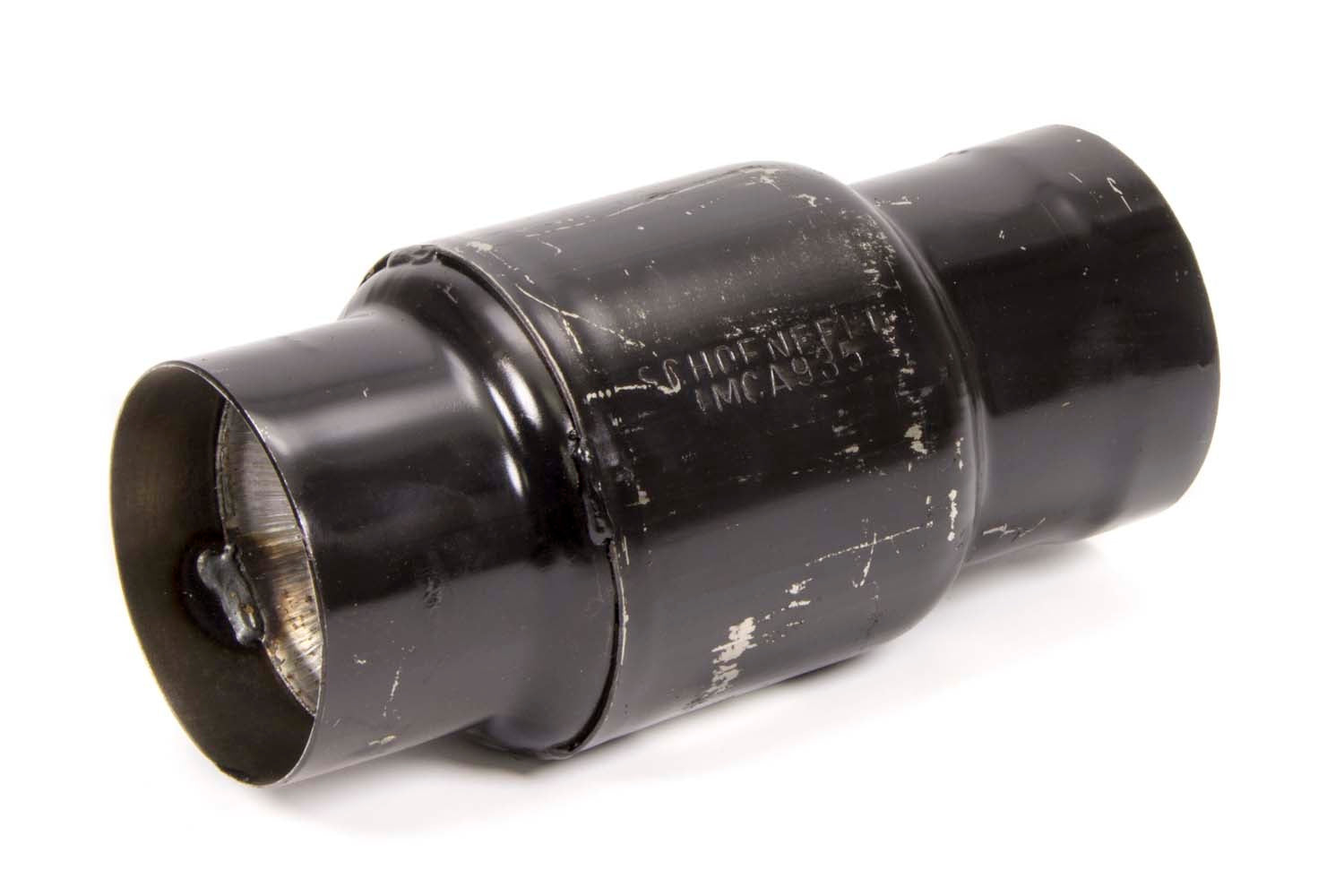 Schoenfeld Headers Muffler IMCA Spec 3.5 Inlet 9in Long