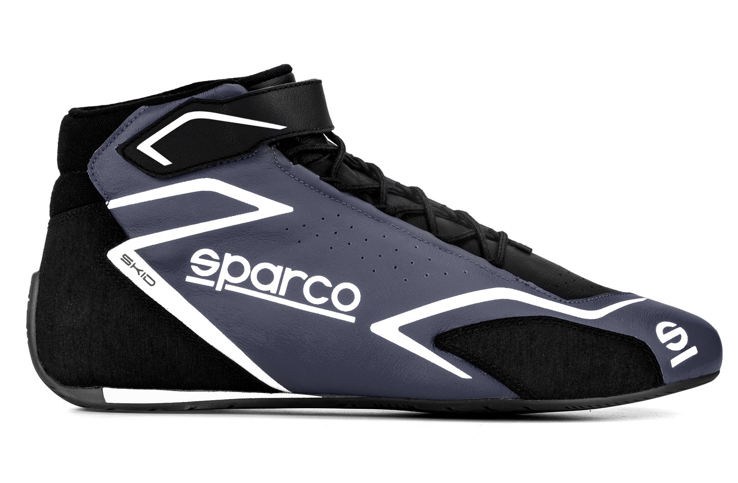 Sparco Motor Sports Shoe Skid Black / Gray Size 11-11.5 Euro 45