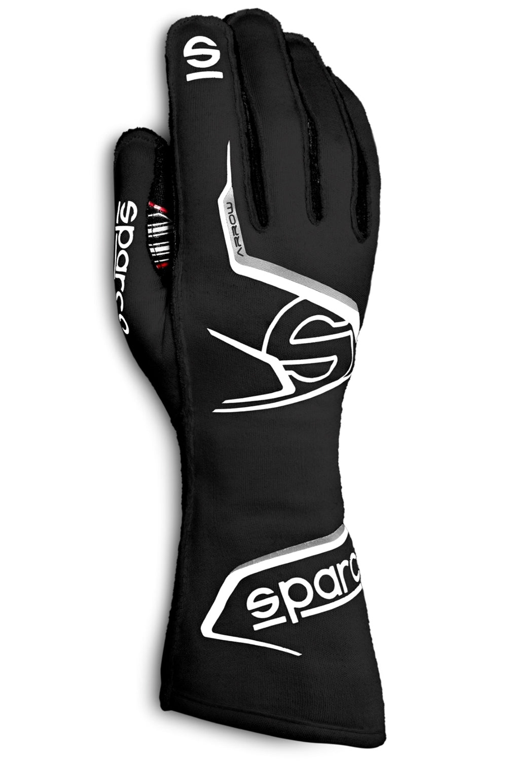 Sparco Motor Sports Glove Arrow Medium Black / White