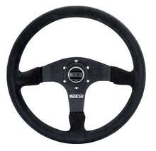 Load image into Gallery viewer, Sparco Motor Sports Steering Wheel 375 Black Suede