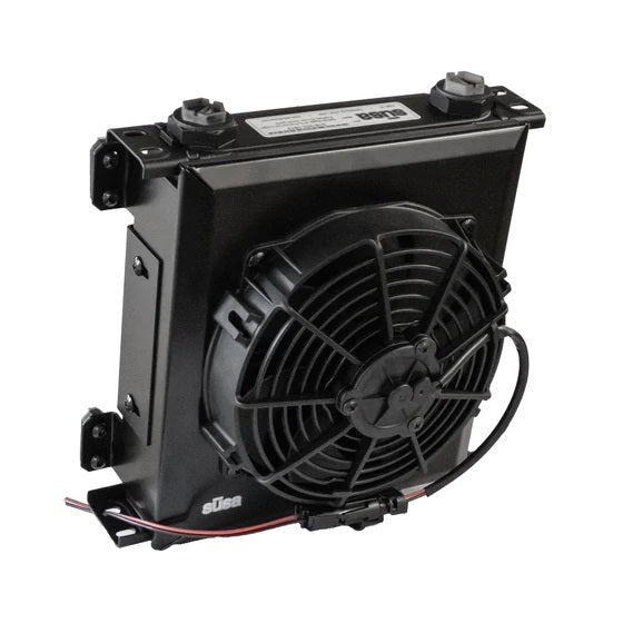 Setrab Series-3 Oil Cooler - 32-Row w/12-Volt Fan