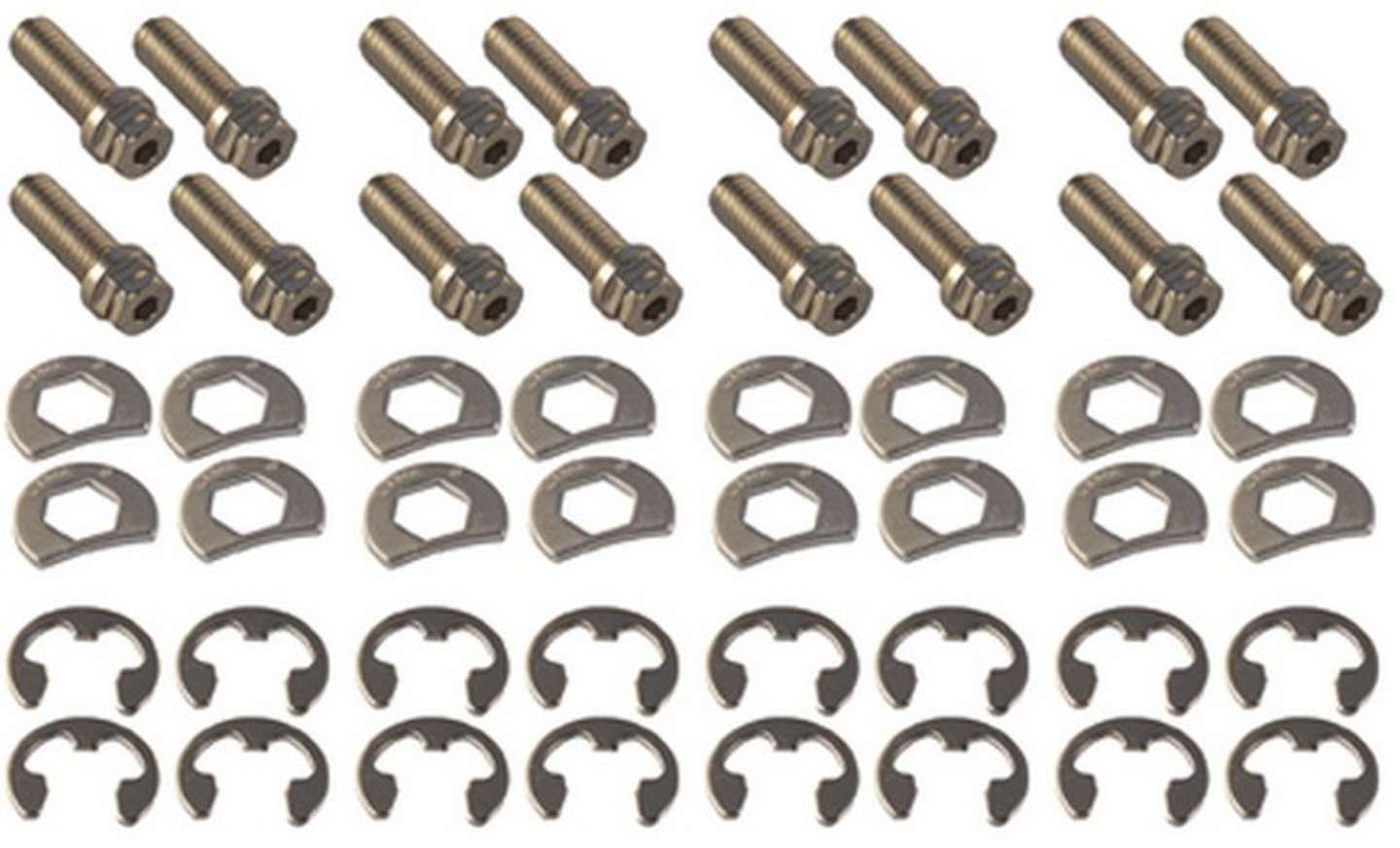 Stage 8 Header Bolt Kit - 6pt. 3/8-16 x 1in (16)