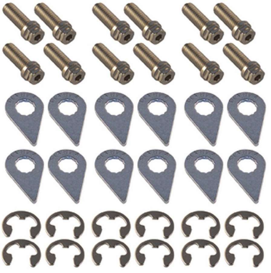 Stage 8 Header Bolt Kit - 6pt. 3/8-16 x 1in (12)
