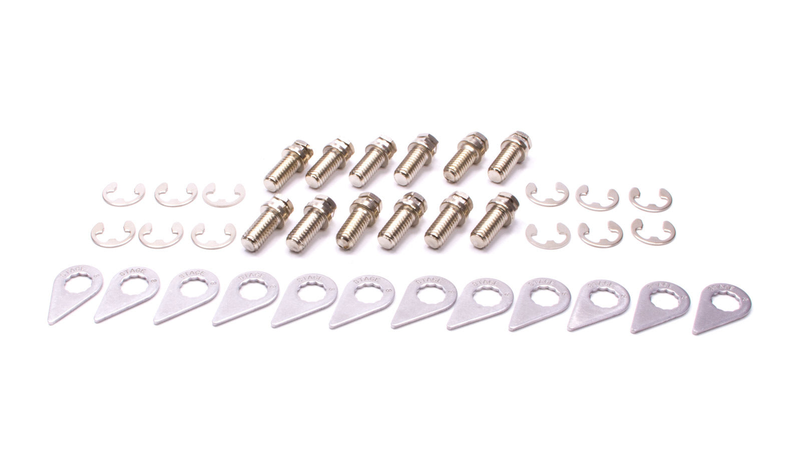 Stage 8 Header Bolt Kit - 6pt. 3/8-16 x 3/4 (12)