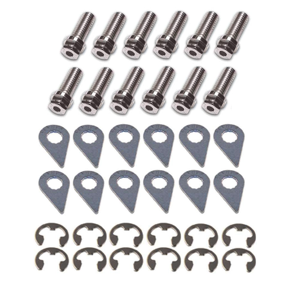Stage 8 Header Bolt Kit - 6pt. Mixed Sizes (12)