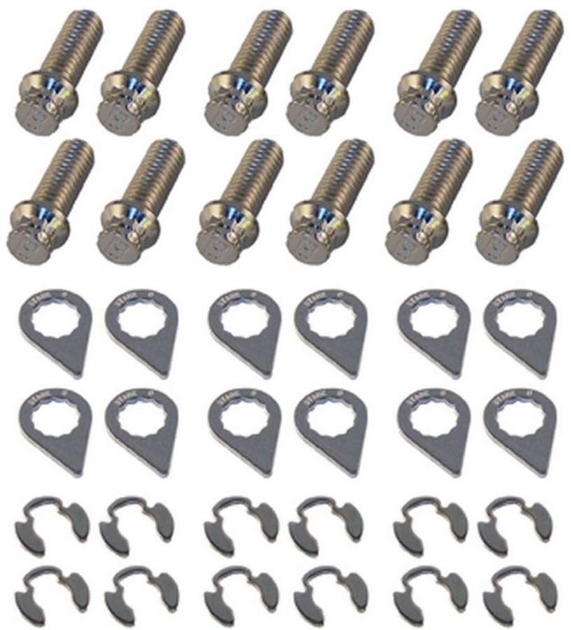 Stage 8 Header Bolt Kit - 12pt. 3/8-16 x 1in (12)