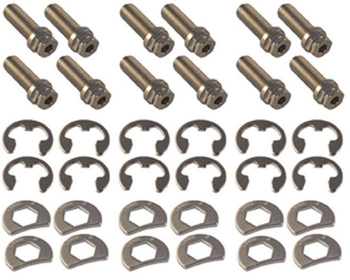 Stage 8 S/S Header Bolt Kit - 6pt. 3/8-16 x 1in (12)