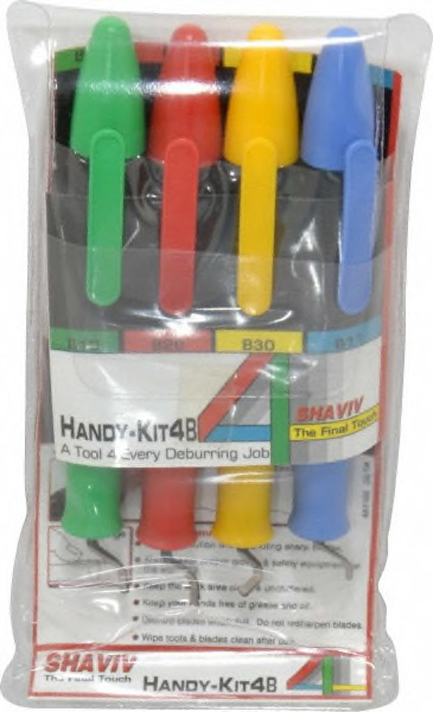 Kit de desbarbado SHAVIV de 4 piezas Glo-Burr Handykit