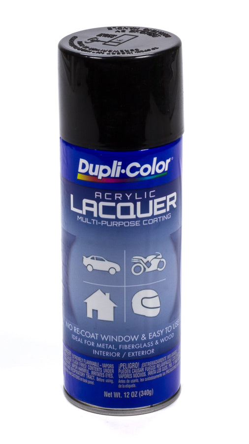 Dupli-Color Gloss Black Lacquer Paint 12oz
