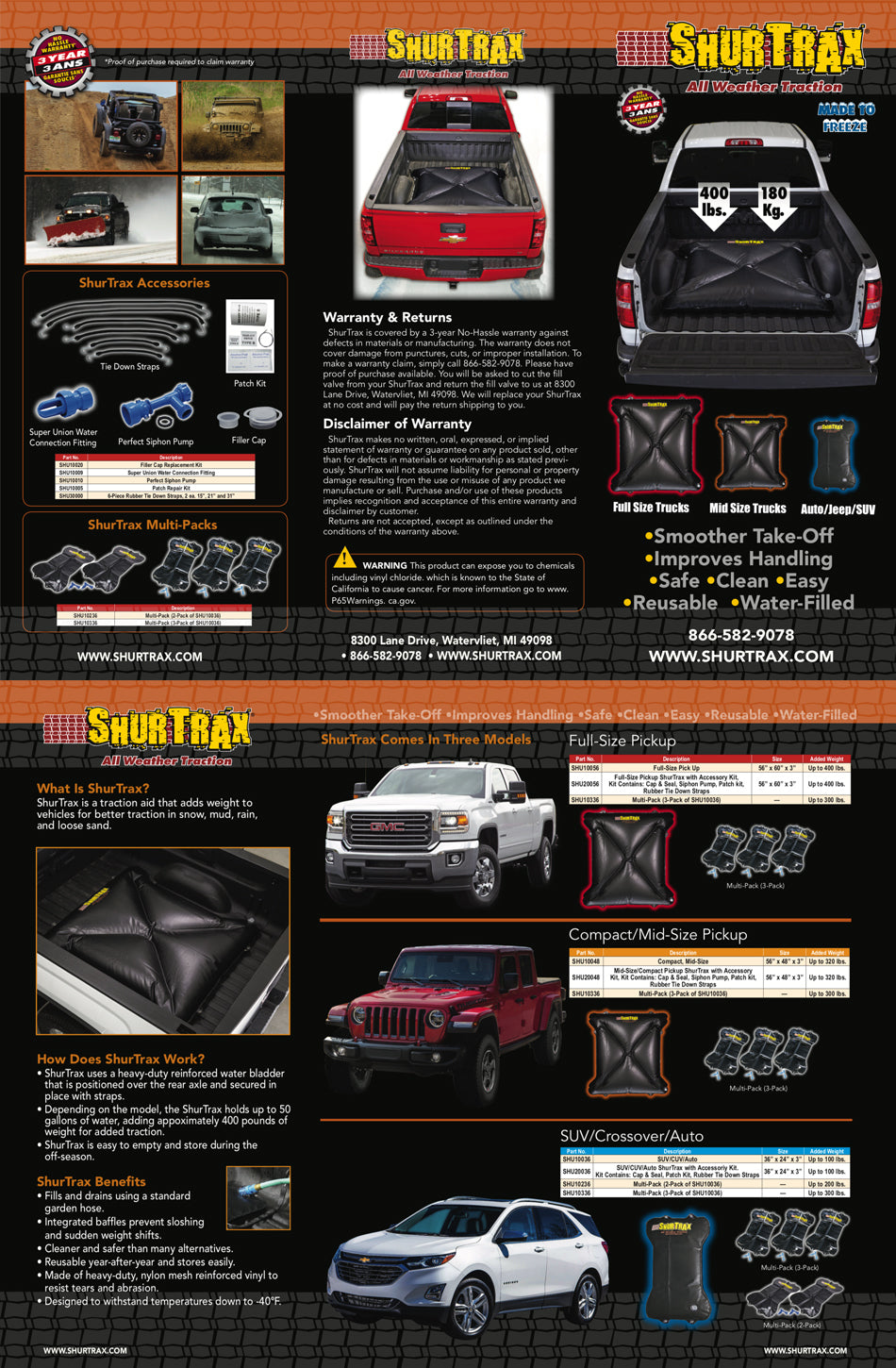 Shur Trax Tri-Fold For Consumer