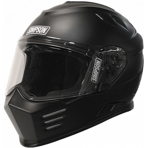 Simpson Safety Helmet Flat Black DOT Ghost Bandit X-Large