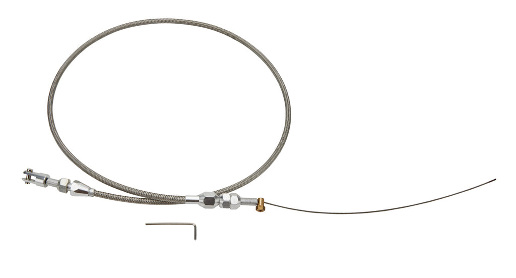 Throttle Cable LS1 48in Braided Stainless Steel