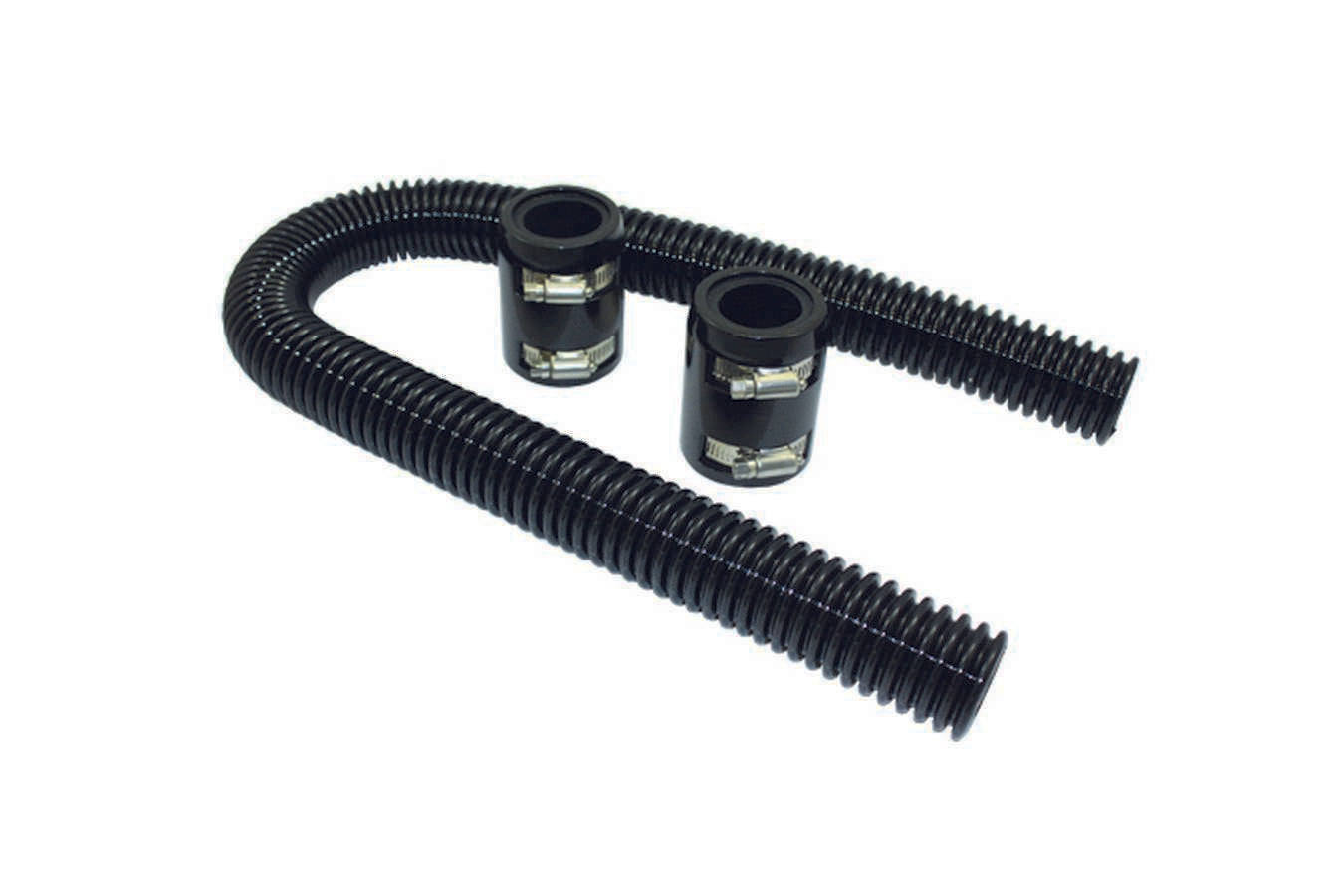 Specialty Products chrome - Archived Radiator Hose Kit  36in w/Aluminum Caps Black
