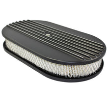 Cargar imagen en el visor de la galería, Air Cleaner Kit  15in X 2in Oval Half Finned Top